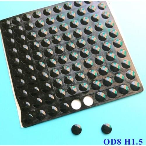 200PCS 8*1.5MM SELF ADHESIVE SILICONE RUBBER FEET PADS ANTI SLIP GREAT SILICA GEL DOOR SHOCK ABSORBER FUNITURE BUMPER PAD