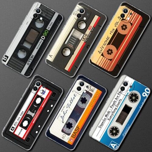 Silicone Case For Xiaomi Mi Poco X3 NFC 10T Pro M3 Note 10 Lite 11 9T F3 Transparent Shockproof Phone Cover Old Cassette Audio