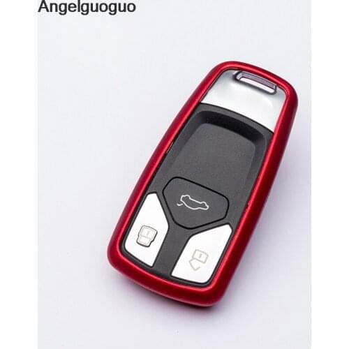 Car styling Soft plastic for AUDI 2016 2017 Q7 A4L TT TTS key protect shell key cases bag cover
