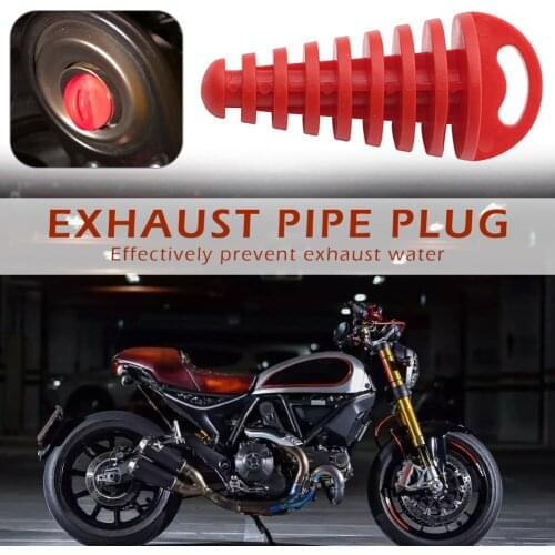 Exhaust Muffler Plug Motorcycle Wash Plug Small Motocross Tailpipe Silencer for Outdoor Parts Personal Car Accessories
