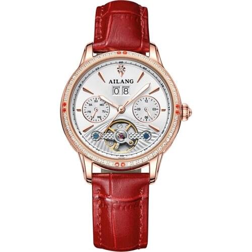 APNUONR original design ladies mechanical watch luxury automatic watch leather waterproof sports fashion watch