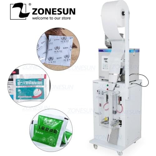ZONESUN 2-50G Automatic Seed Particle Milk Powder Small Bag Sachet Forming Filling Machine
