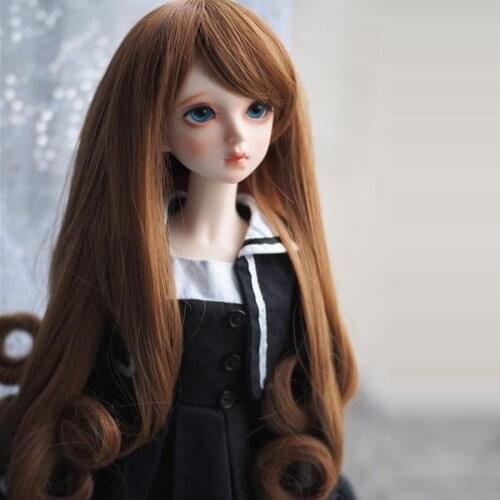 1/3 1/4 1/6 Bjd SD Doll Wig High Temperature Wire Long Fashion Wavy BJD Super Hair Wig