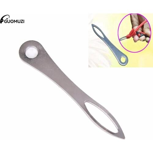 1PCS Slingshot Rubber Band Tied Assistant Stainless Steel Durable Tactical Hunting Shooting Catapult Helper Tools