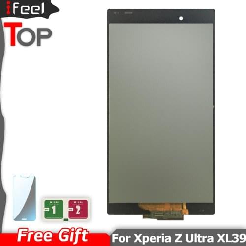 100% Tested LCD Touch Screen For SONY Xperia Z Ultra XL39h XL39 C6833 LCD Display Digitizer Sensor Glass Panel Assembly