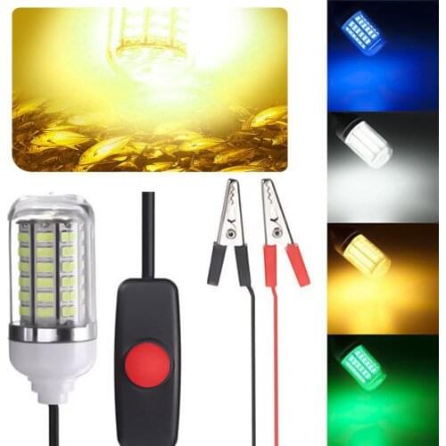 12-24V LED Submersible Freshwater Saltwater Underwater Night Fishing Light Lamp Fishing Tackle Fishing Equipment