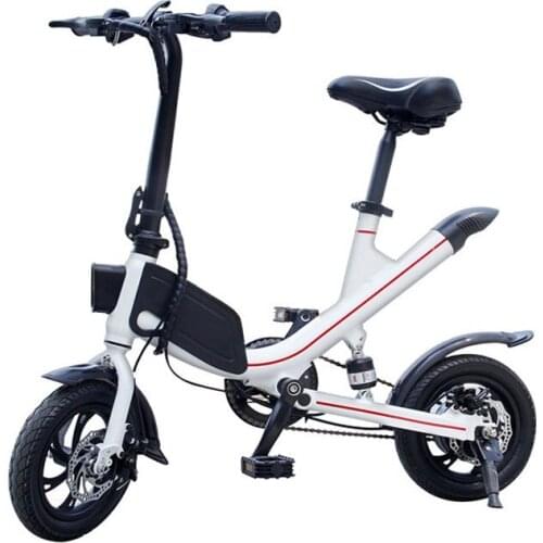 Outdoor Transportation 12-inch Two-wheel Dual-disc Brake System Fast And Convenient Folding And Driving Mini Electric Bike