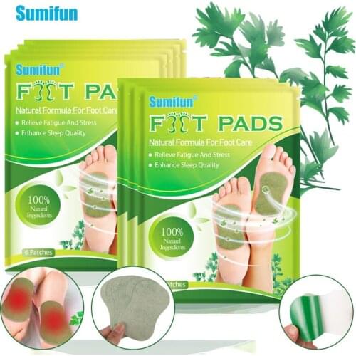 12Pcs Original Detox Foot Patches Artemisia Argyi Pad Toxins Feet Slimming Cleansing Herbal Body Health Adhesive Pad Weight Loss