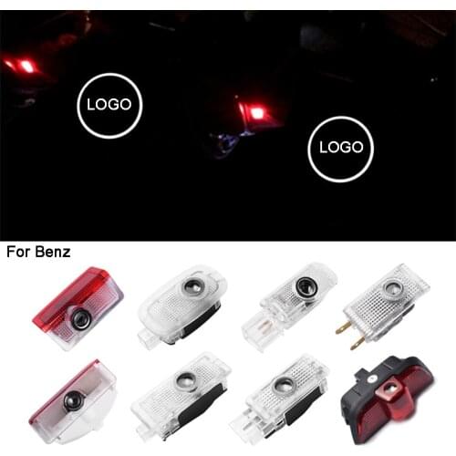 2pcs Car Welcome Lights Open Door LED Logo Laser Projector Courtesy Light Ghost Shadow Car Styling Door Light For Mercedes-Benz