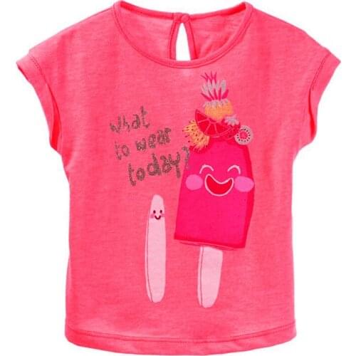 2016 New Design Summer 18 Months-6T Baby Girls T-Shirt Summer Cute Cartoon Childrens Tops Clothing Baby Girl Creative Tees Tops