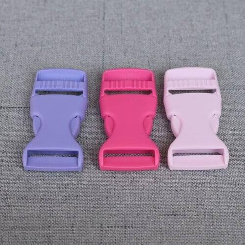 5 Pcs/Lot 20mm Colourful Plastic Release Buckle Strap For Bag Dog Collar Necklace Bracelet Paracord Sewing Accessory