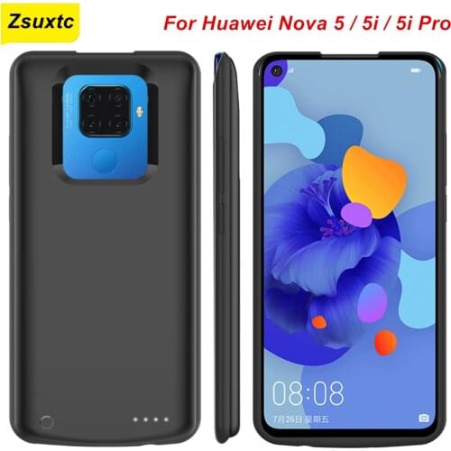 6500 Mah For Huawei Nova 5 5i 5i Pro Battery Case Charger Cover Pack Nova 5 Power Case Bank For Huawei Nova 5i Pro Battery Case