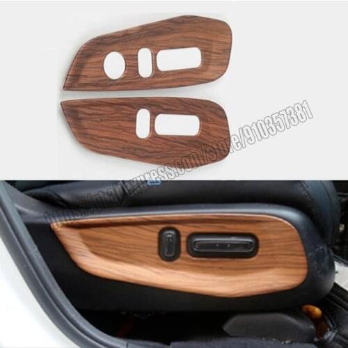 ABS Peach Wood Grain Seat Handle Panel Cover Trim For Honda CRV CR-V 2017 2018 2019 2020 2021