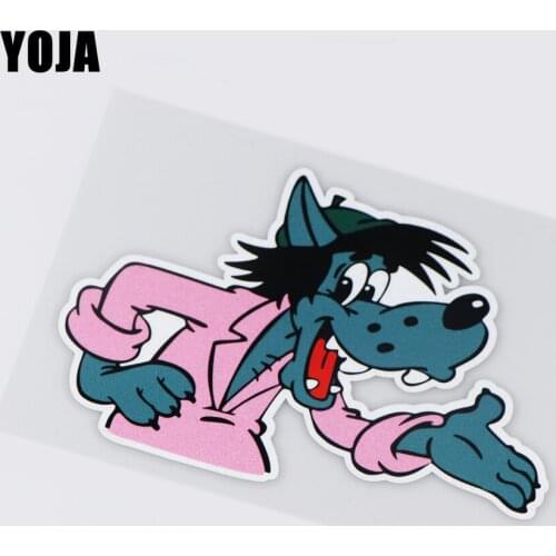YOJA 15.4X10.6CM Wolf Fashion Personality Car Stickers Decor Vinyl Decal ZT1-0035
