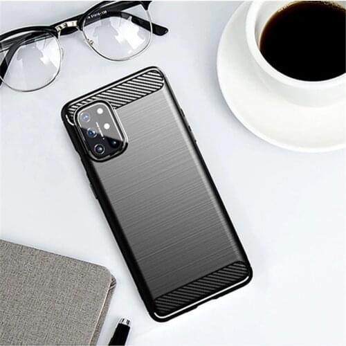 For Cover OnePlus 8T Case OnePlus 8T Soft Carbon Fiber Shell Anti-knock Phone Case For OnePlus 8T One Plus 8T Cover 6.55 inch