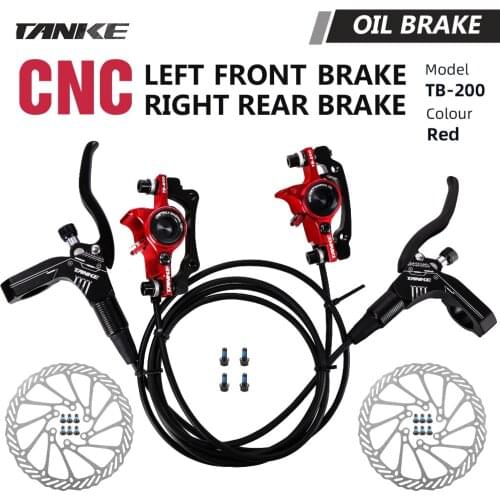 TANKE MTB Bike Oil Disc Brake 160mm Rotor Caliper Hydraulic Calliperplate Front Rear Handle A B-pillar CNC Bicycle Parts Cycling