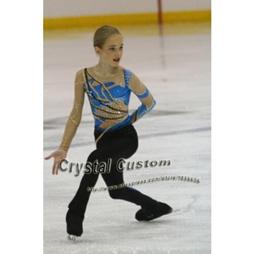 Hot Sales Custom Child Ice Skating Competition Dress Beautiful New Brand Vogue Figure Skating Dresses DR2815
