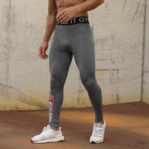 Compression Pants Men Sport Tights Leggings Mens for Man Running Gym Sports Fitness Quick Dry Fit Workout Gray Black Tights