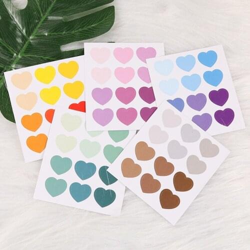 Korea Ins Colorful Love Sticker DIY Scrapbooking Junk Journal Diary Photo Album Mobile Phone Headset Case Decoration Sticker