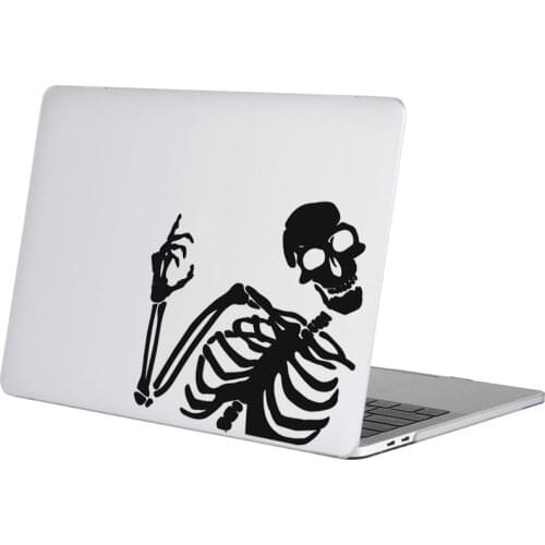 Funny Mr Skeleton Laptop Sticker for Macbook Pro Air Retina 11 12 16" Touch Bar 13 15 inch Mac Book 14" Dell Notebook Vinyl Skin
