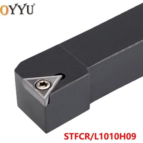 OYYU STFCR1010H09 STFCL1010H09 Cutting Arbor Cabride Inserts External Turning Toolholder STFCR STFCL 1010 Lathe Cutter Shank CNC