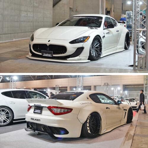 Suitable for Gt Maserati Modified Lb Wide Body Surrounded Gts Carbon Fiber Front Side Skirt and Rear Lip Tail