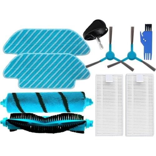 Roller Brush Side Brushes Filter Mop Cloth Universal Wheel Replacement Cleaning Part for Conga 4090 5090 Vacuum Cleaner Parts