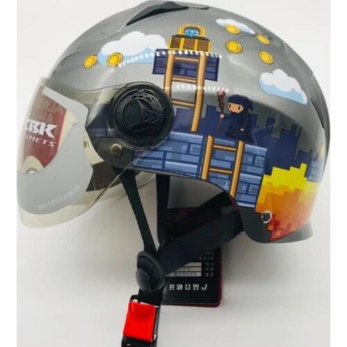 Printed Cloud Helmet Electric Bike Motorcycle Helmet for Unisex Adult Scooter Helmet 3/4 Open Face Helmet Motociclista Cap