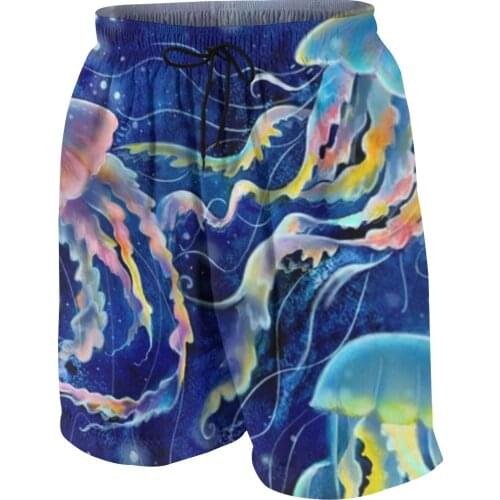 3D Undersea World Jellyfish boys pants Novel Jellyfish cosplay Girls Boys Shorts Summer Teenage Kids Clothes Baby Beach swim