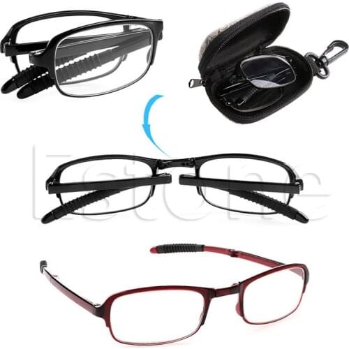 Unisex Foldable Reading Glasses Folded Hanging +1 +1.5 +2 +2.5 +3 +3.5 +4.0 Dropshipping