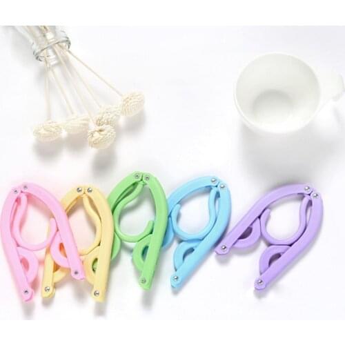 New Folding Hangers Portable Outdoor Non-slip Hanger Towel Cloth Organizer Hanger Closet Storage Clothespin Travel Portable V3O2