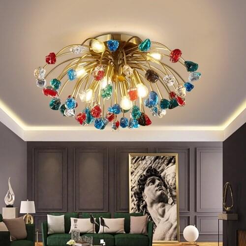 Modern Ceiling Lights Luxury Crystal Lighting Fixture New Creative Lamp For Living Room Bedroom Indoor Home Decor Cristal Lustre