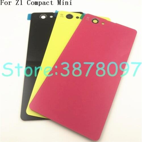 Rear Back Glass Door Battery Cover Case Housing For Sony Xperia Z1 Compact Z1 Mini D5503 M51W Glass With NFC