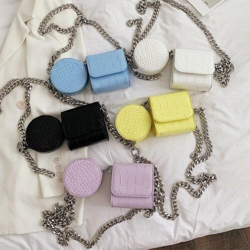 2021 Women 2 Piece Set Crossbody Bag Alligator Pattern Small Bags Pu Leather Chain Shoulder Bag Womens Messenger Handbgas