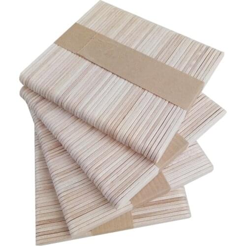 1 Set Popsicle Sticks Natural Wooden Ice Popsicle Sticks 4 Different Length DIY Wood Craft Ice Cream Sticks Popsicle Accesorios