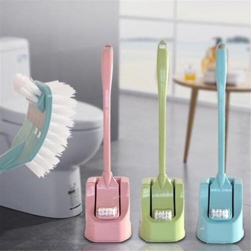 1pc Bathroom Replacement Portable Long Handle Cleaning Tool Toilet Brush Lavatory Brush Toilet Brush & Holder Set