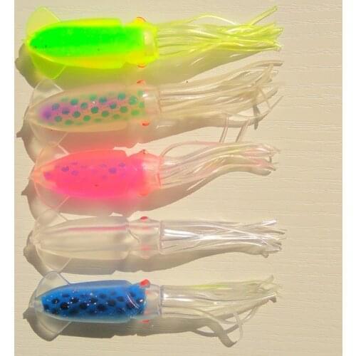 10pcs 9.5cm/5g Octopus soft fishing lure Game Fishing lure Trolling fishing lure Big Game Marlin Tuna Pakula game fishing lure