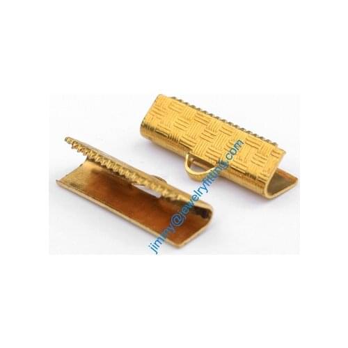 2013 jewelry findings Ribbon Pinch End Caps