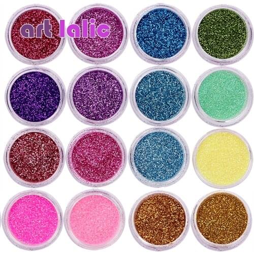 30 Pcs Nail Glitter Assorted Colors Nail Art Fine Glitters Powder Dust UV Gel Polish Acrylic Nail Tips Makeup Tools