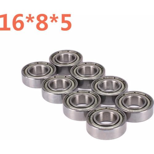 8 Pieces RC Car Axle Bearing Bearings 16*8*5mm 5118 For 1/10 Traxxas E-Revo 4WD Hobby Buggy
