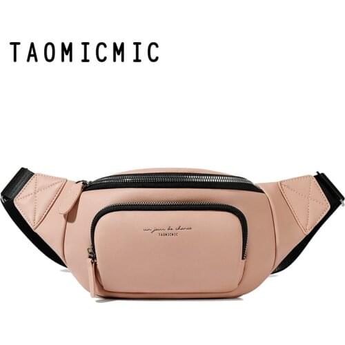 Brand Waist Bags Women New PU Leather Ladies Belt Crossbody Sling Chest Bag Fashion Shoulder Banana Bags Fanny Pack Female Purse