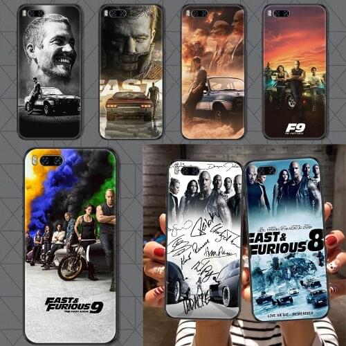 Fast and Furious Moive Phone case For Xiaomi Mi Max Note 3 A2 A3 8 9 9T 10 Lite Pro Ultra black soft cover tpu prime luxury