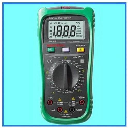 MASTECH MS8260A Digital Multimeter Voltage Current Microampere Tester Non-contact Voltage Detection Diode/Continuity Tester
