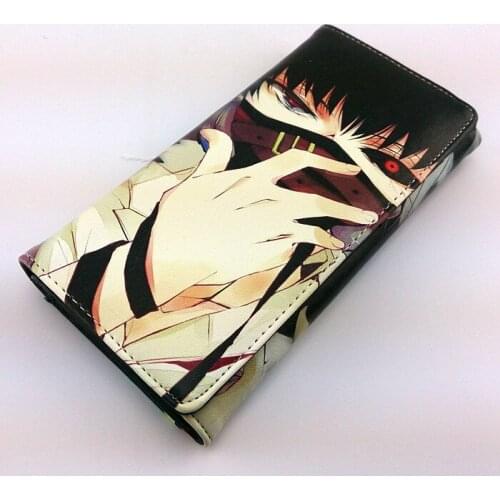 Long style PU wallet with colorful printing of Anime Tokyo Ghoul Kaneki Ken D