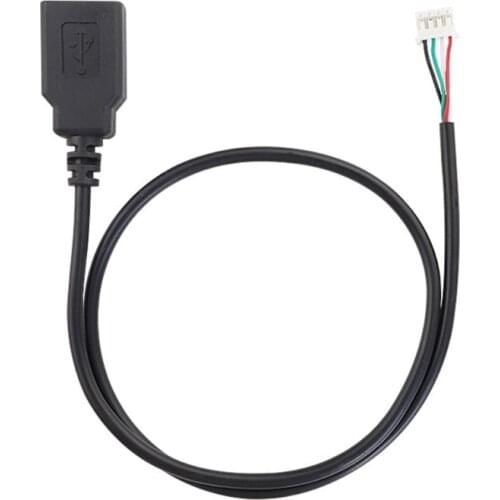USB Female Single Head to 4 Pin Wire Data Extension Cable Cord Power Supply Adapter for PC Connecting