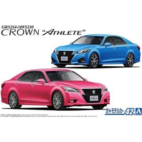 1/24 AOSHIMA plastic assembly car model toy TOYOTA GRS214/AWS210 Ahelete G 2015 adult collection DIY assembly model kit #05876