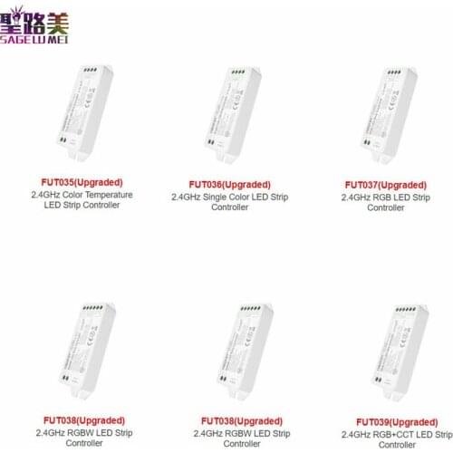 Miboxer DC12-24V 2.4GHz FUT035 Color Temperature FUT036 Single Color FUT037 RGB FUT038 RGBW FUT039 RGBCCT LED Strip Controller