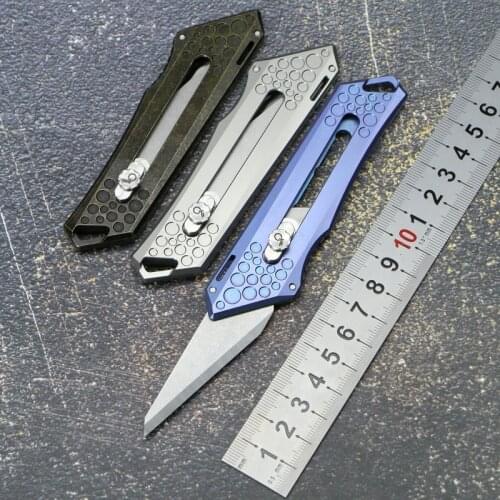9TIREDC Tirek paper cutter 9CR18MOV blade titanium handle portable office supplies outdoor trim multi-function knife EDC tools