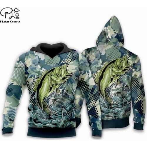 PLstar Cosmos Bass Fishing Fashion Mens/Women Sweatshirt Funny Animal 3D Print Hoodies Harajuku Jacket outdoor Casual Style-6