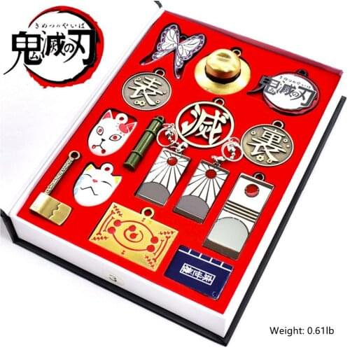 DS Keychain Necklace Series Set Cosplay Accessories Props Zinc Alloy X-COSTUME For Kid Teenager Adult